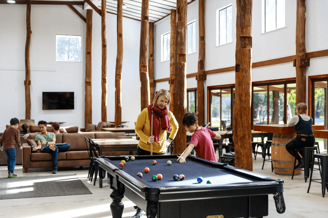 Enjoy games in the recreation room at RAC Karri Valley