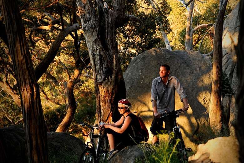 Bikers Mt Alexander At Sunset