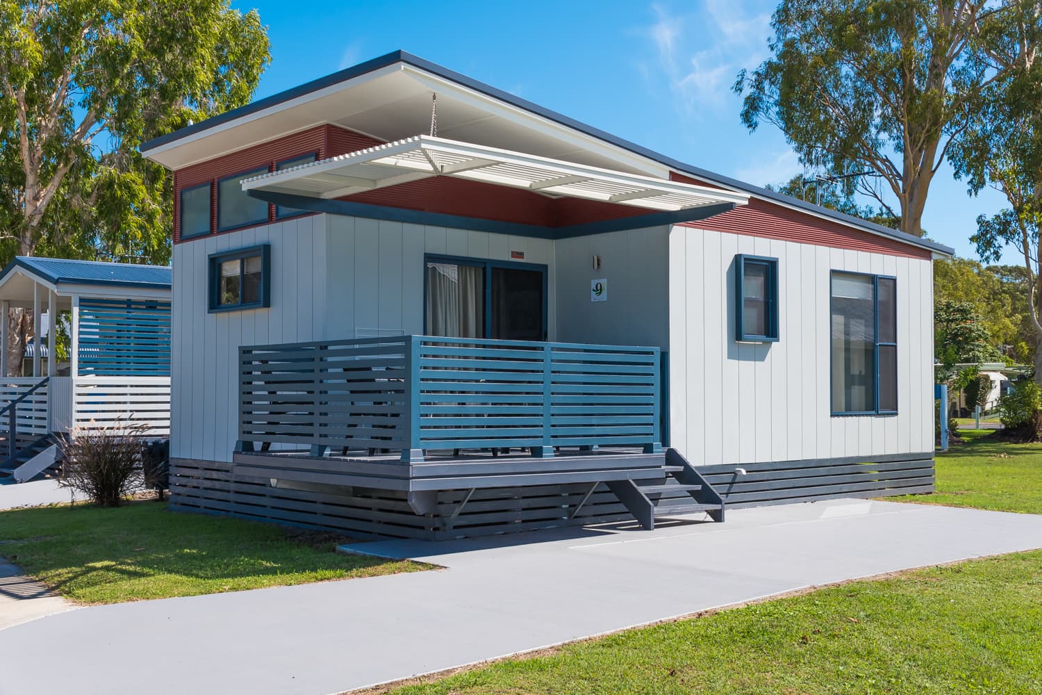 Parking and verandah for two bedroom superior. 