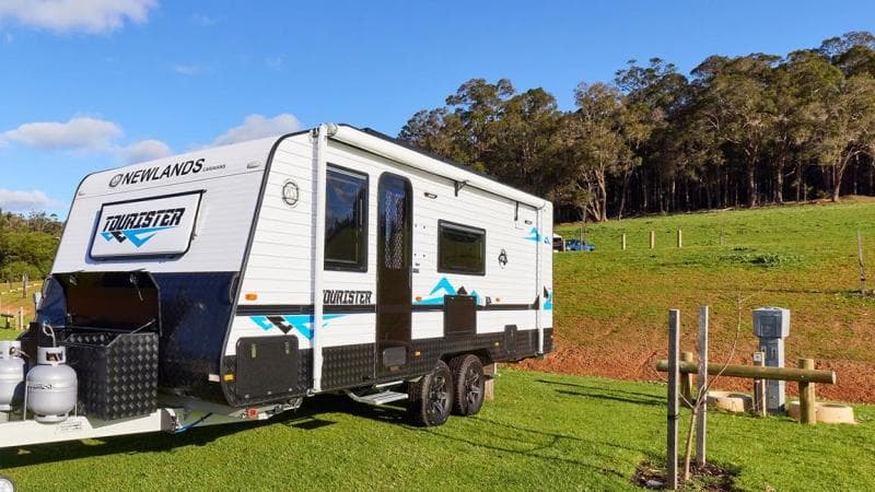 Powered Site at the campgrounds at Karri Valley