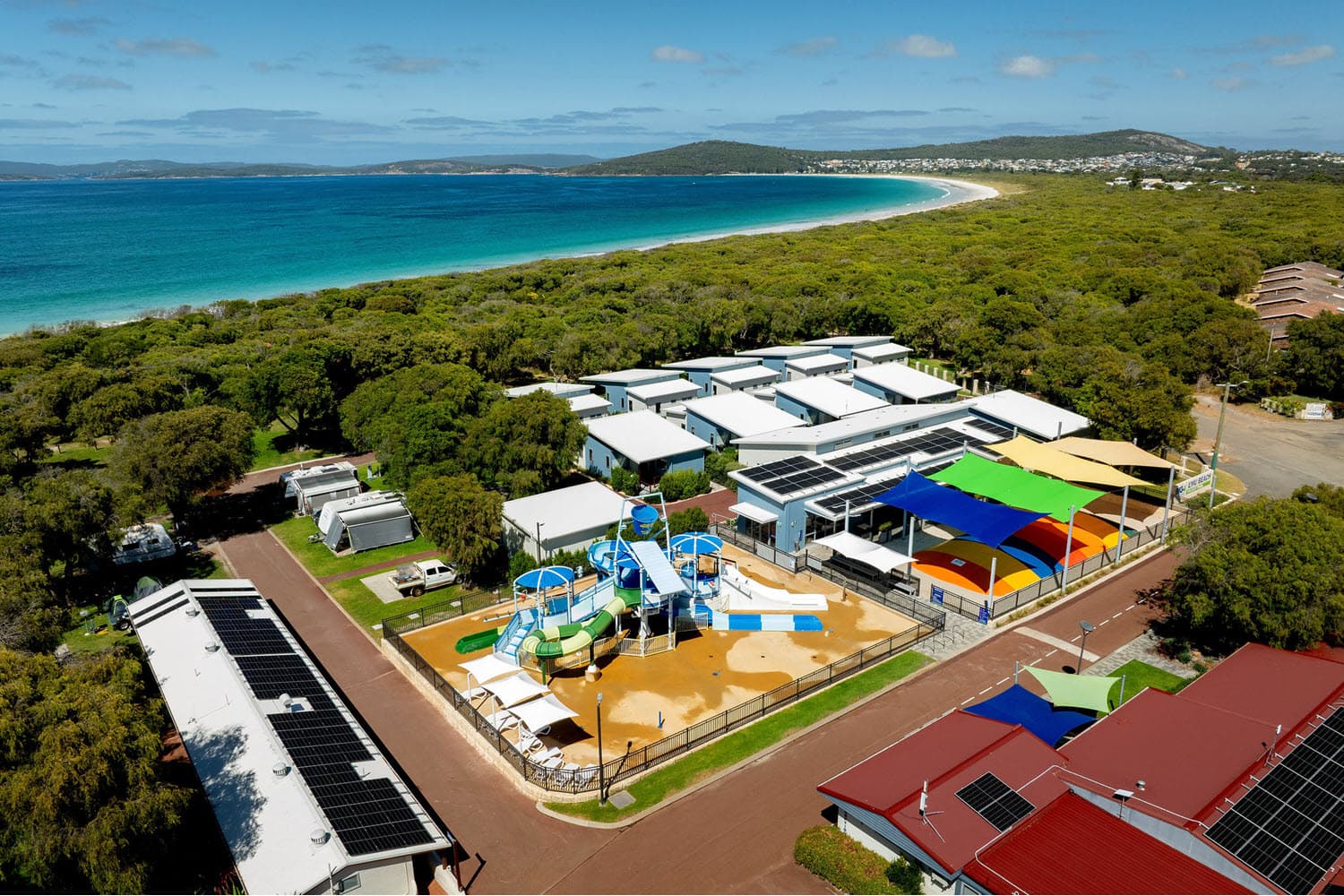 Splash Park Aerial Beach