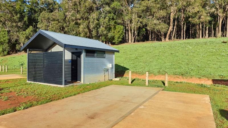 Ensuite Site at the campgrounds at Karri Valley