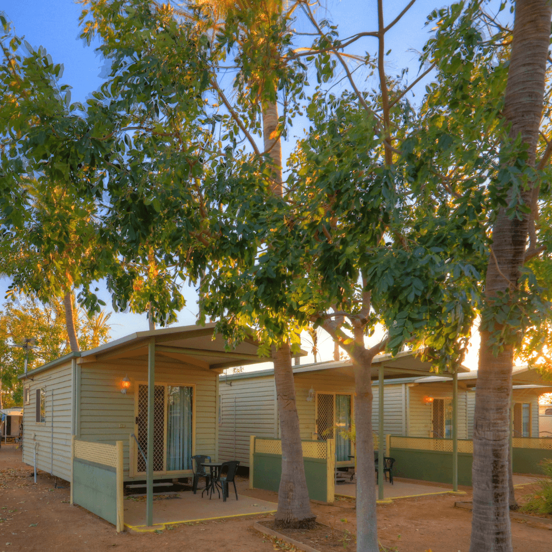 Karumba Cabins Carparking and Verandah.