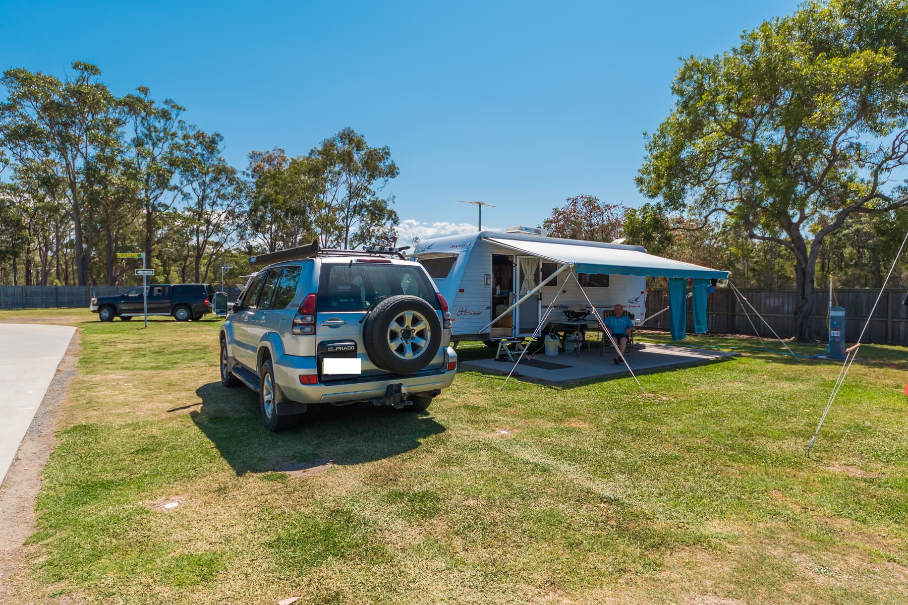 Large grassed camping sites. 