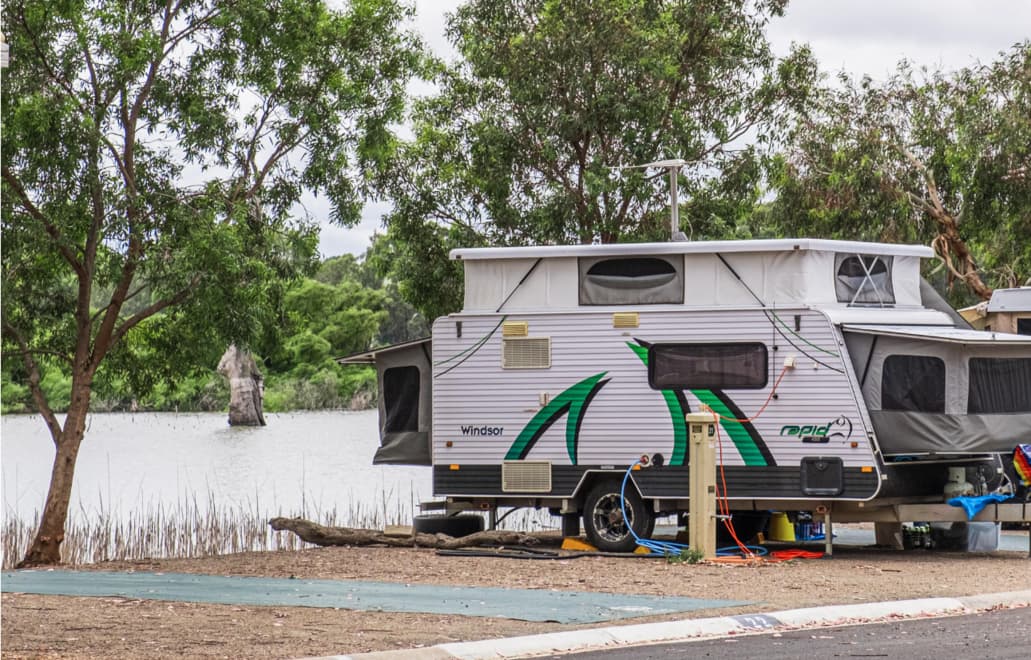Camping by the Murray River