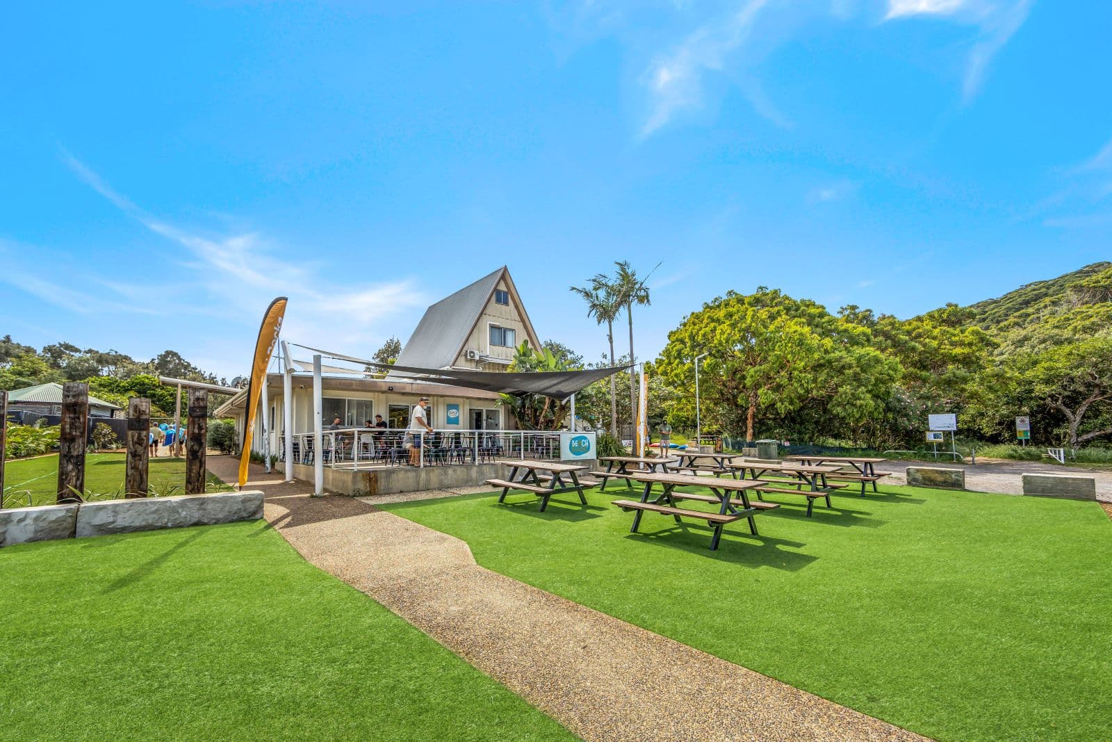 Ingenia Holidays One Mile Beach The Beach House Cafe exterior.jpg
