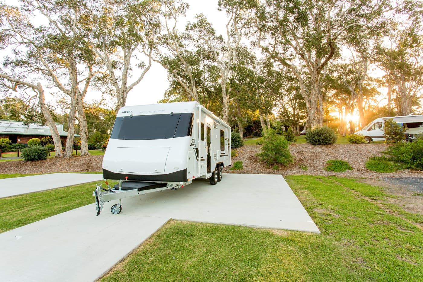 caravan cement site at BIG4 Sawtell Beach Holiday Park
