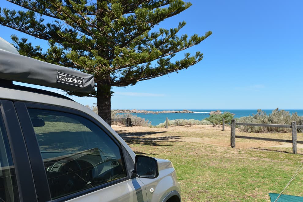 Beachfront Camping Caravan