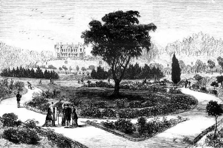 Historical Image Botanical Gardens Vierw To Park Site 1