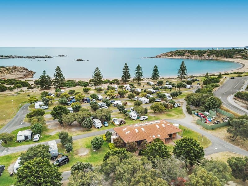 Caravans on Beachfront