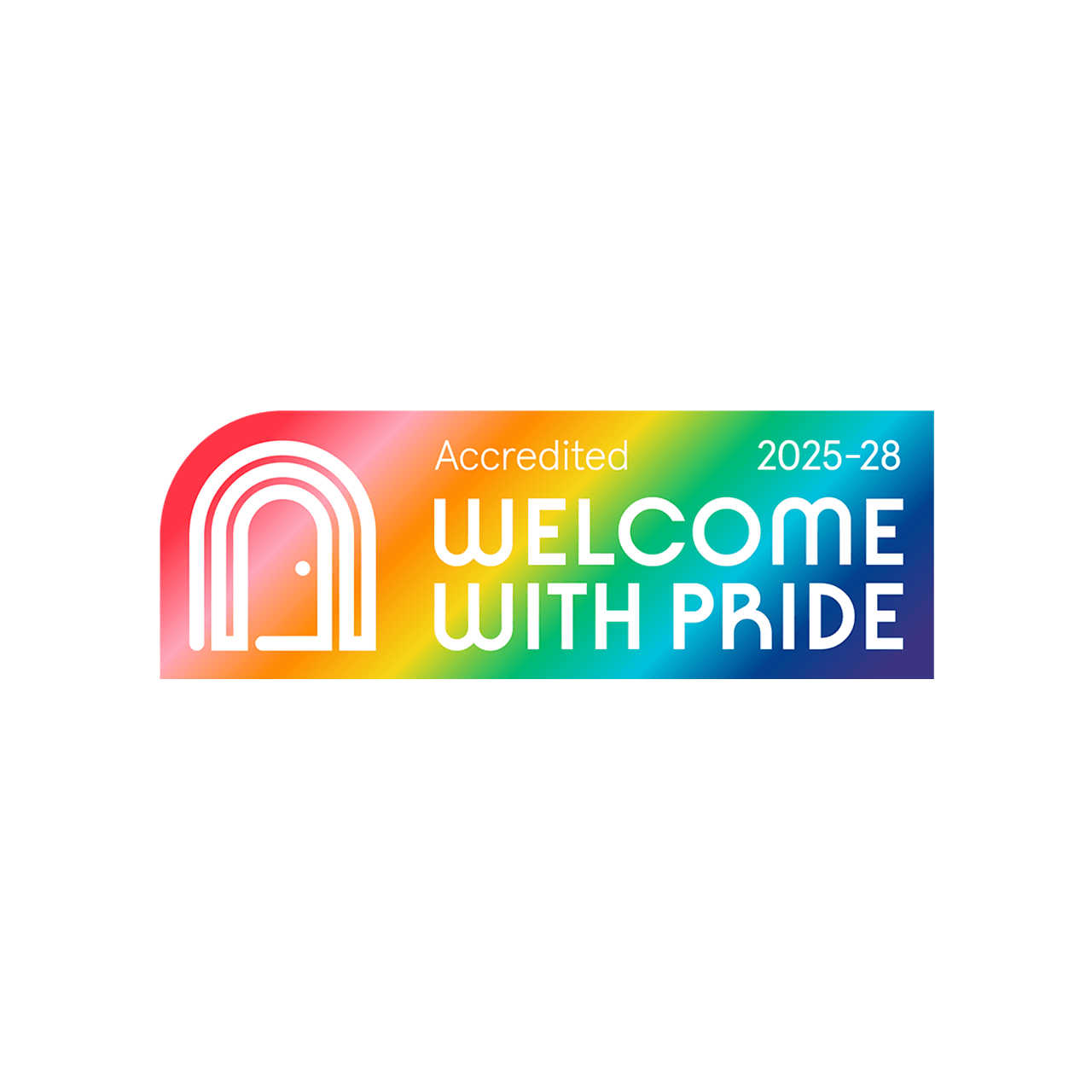 Welcome With Pride Accredited Hor Colour Copy Square