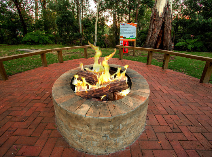 Community Fire Pit BIG4 Yarra Valley Park Lane Holiday Park